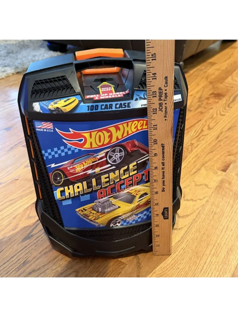 Hotwheels Matchbox Car Storage Container Rolling wheels 100 Car Case